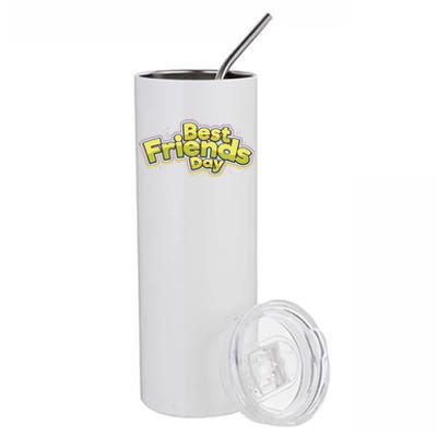 Happy Best Friends Day Celebration Stainless Steel Tumbler