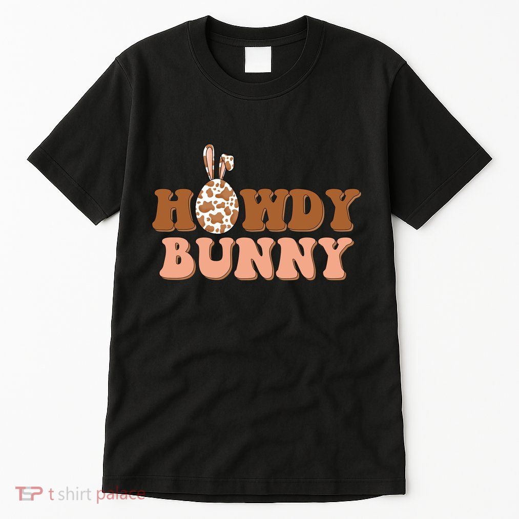 Howdy Bunny Funny Cute Cowboy Cowgirl Easter Tall T-Shirt