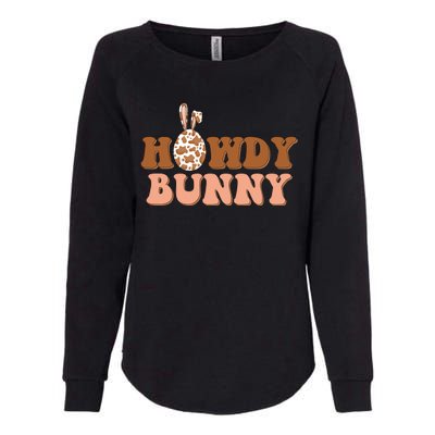 Howdy Bunny Funny Cute Cowboy Cowgirl Easter Womens California Wash Sweatshirt