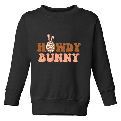Howdy Bunny Funny Cute Cowboy Cowgirl Easter Toddler Sweatshirt