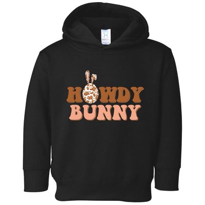 Howdy Bunny Funny Cute Cowboy Cowgirl Easter Toddler Hoodie