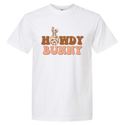 Howdy Bunny Funny Cute Cowboy Cowgirl Easter Garment-Dyed Heavyweight T-Shirt