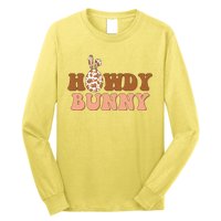 Howdy Bunny Funny Cute Cowboy Cowgirl Easter Long Sleeve Shirt