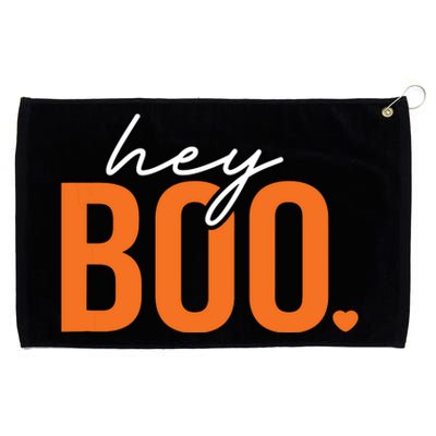 Hey Boo Funny Halloween Pun Ghost Spooky Toddler Grommeted Golf Towel