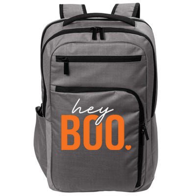 Hey Boo Funny Halloween Pun Ghost Spooky Toddler Impact Tech Backpack