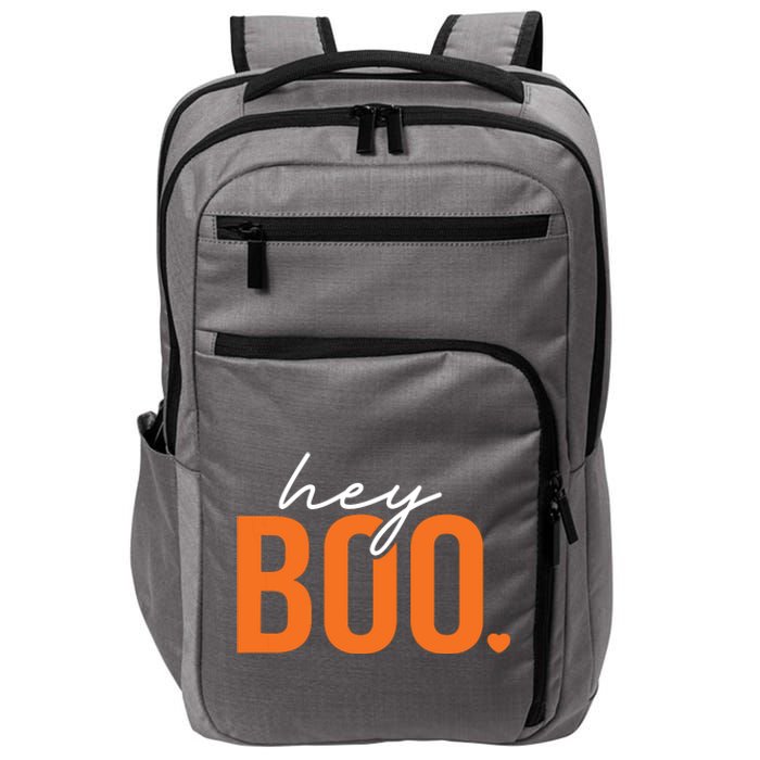 Hey Boo Funny Halloween Pun Ghost Spooky Toddler Impact Tech Backpack