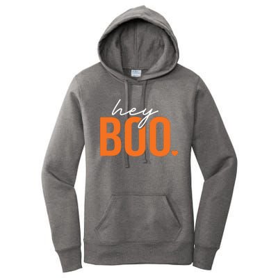 Hey Boo Funny Halloween Pun Ghost Spooky Toddler Women's Pullover Hoodie