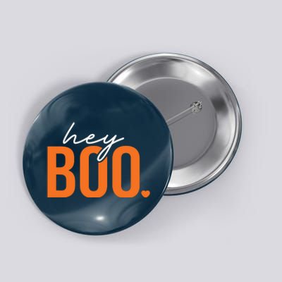 Hey Boo Funny Halloween Pun Ghost Spooky Toddler Button