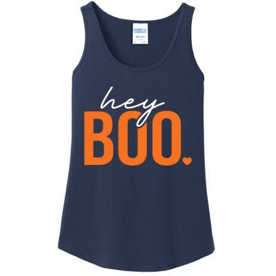 Hey Boo Funny Halloween Pun Ghost Spooky Toddler Ladies Essential Tank