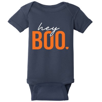 Hey Boo Funny Halloween Pun Ghost Spooky Toddler Baby Bodysuit