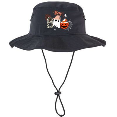 Hey Boo Funny Halloween Cute Ghost Pumpkin Legacy Cool Fit Booney Bucket Hat