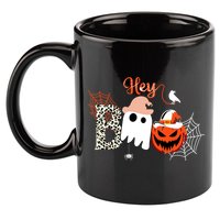 Hey Boo Funny Halloween Cute Ghost Pumpkin 11oz C Handle Ceramic Mug