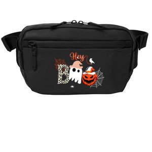 Hey Boo Funny Halloween Cute Ghost Pumpkin Crossbody Pack