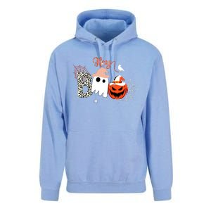 Hey Boo Funny Halloween Cute Ghost Pumpkin Unisex Surf Hoodie