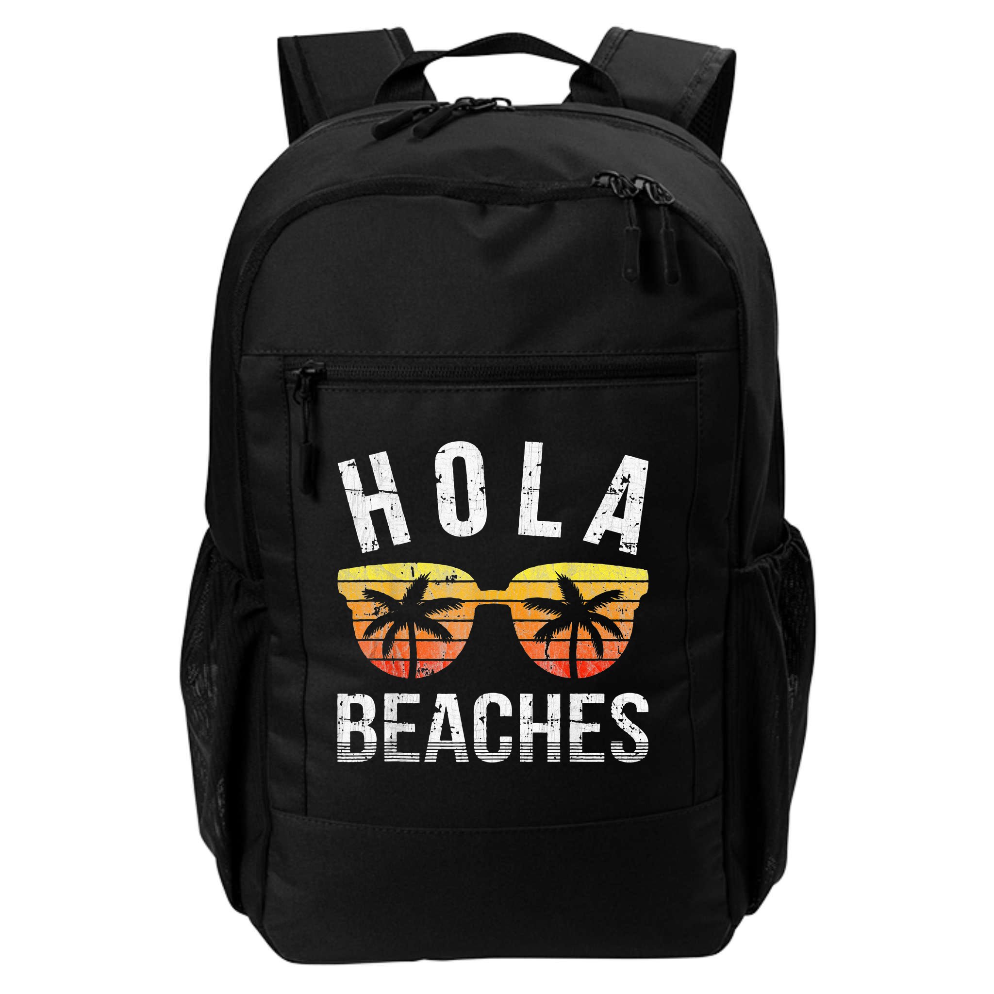 Hola Beaches Funny Beach Vacation Backpack
