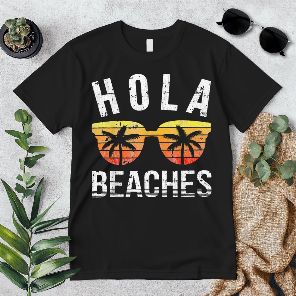 Hola Beaches Funny Beach Vacation Premium T-Shirt