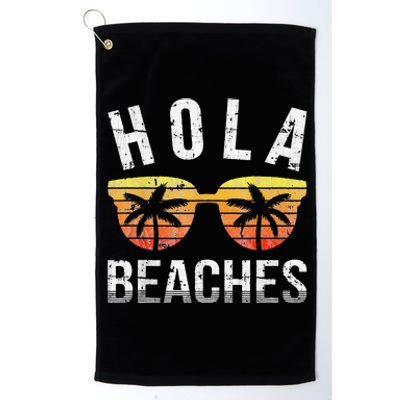 Hola Beaches Funny Beach Vacation Platinum Collection Golf Towel