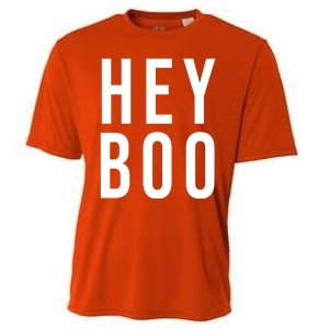 Hey Boo Funny Halloween Festive Cooling Performance Crew T-Shirt