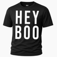 Hey Boo Funny Halloween Festive Cooling Performance Crew T-Shirt