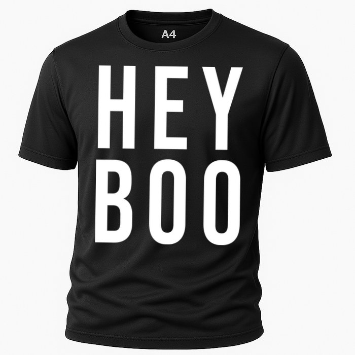 Hey Boo Funny Halloween Festive Cooling Performance Crew T-Shirt