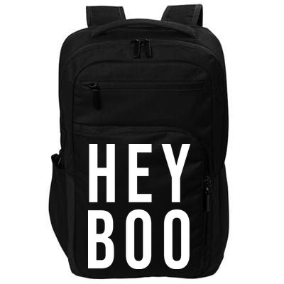 Hey Boo Funny Halloween Festive Impact Tech Backpack