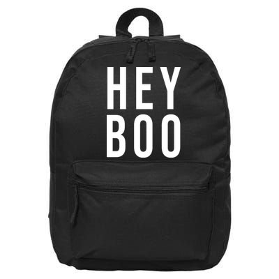 Hey Boo Funny Halloween Festive 16 in Basic Backpack