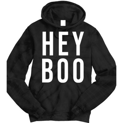 Hey Boo Funny Halloween Festive Tie Dye Hoodie
