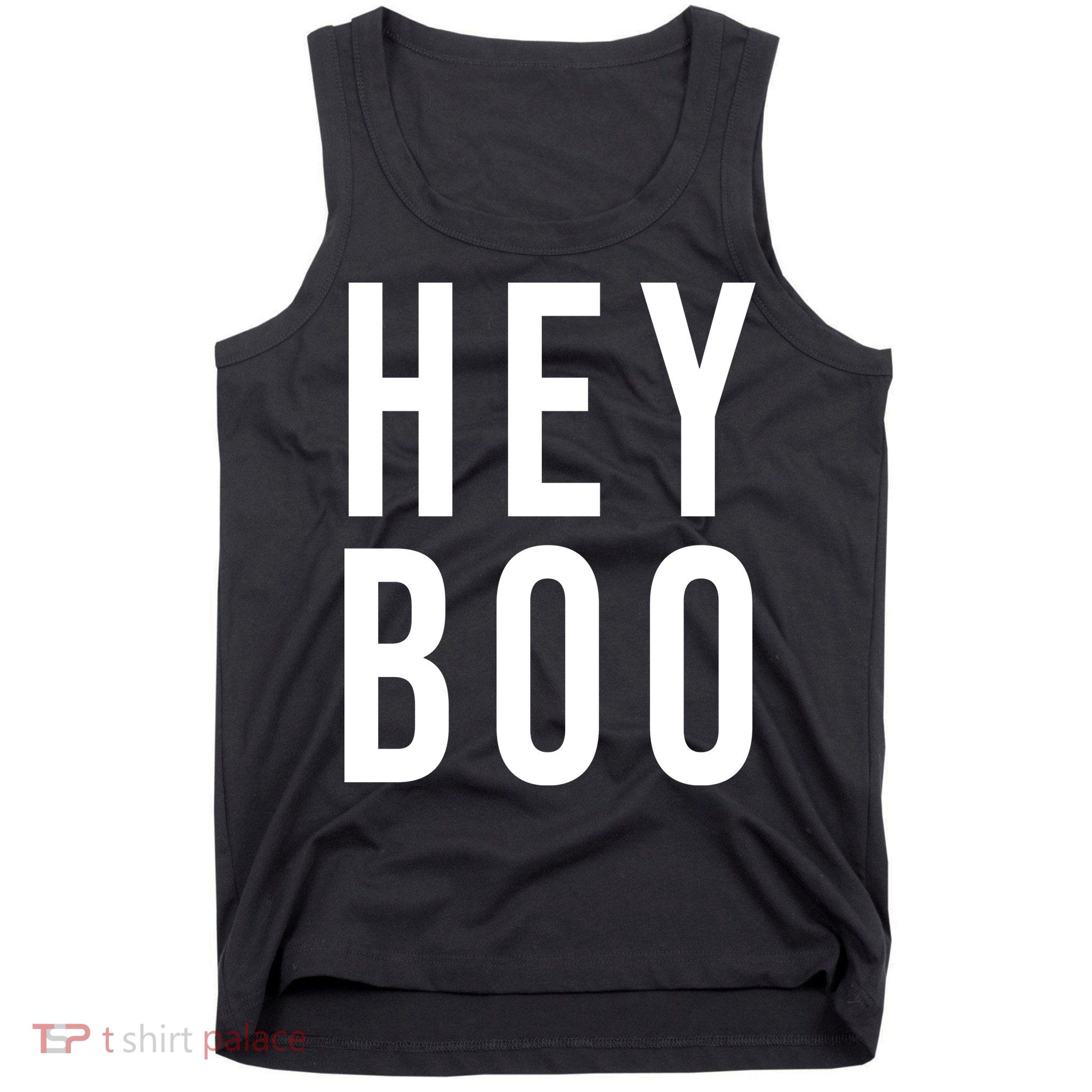Hey Boo Funny Halloween Festive Tank Top