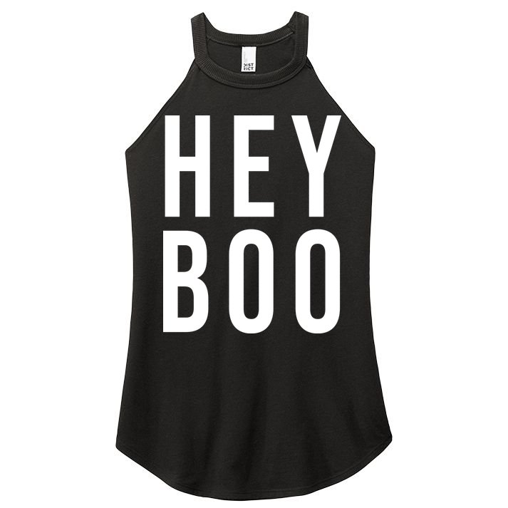 Hey Boo Funny Halloween Festive Women's Perfect Tri Rocker Tank