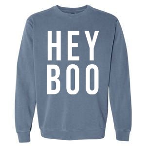 Hey Boo Funny Halloween Festive Garment-Dyed Sweatshirt