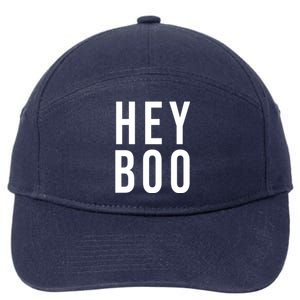 Hey Boo Funny Halloween Festive 7-Panel Snapback Hat