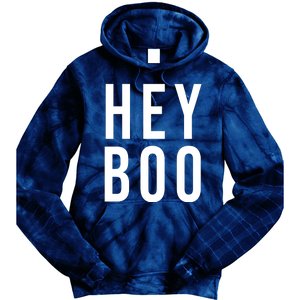 Hey Boo Funny Halloween Festive Tie Dye Hoodie