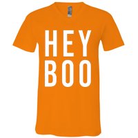 Hey Boo Funny Halloween Festive V-Neck T-Shirt