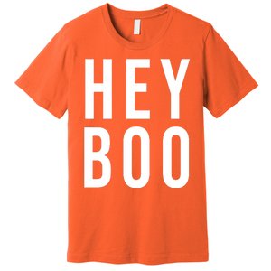 Hey Boo Funny Halloween Festive Premium T-Shirt