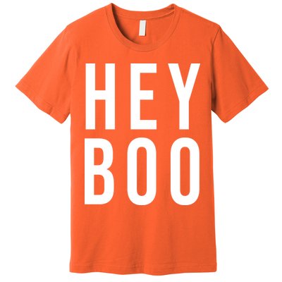 Hey Boo Funny Halloween Festive Premium T-Shirt