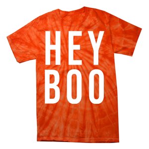 Hey Boo Funny Halloween Festive Tie-Dye T-Shirt