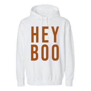 Hey Boo Funny Halloween Festive Garment-Dyed Fleece Hoodie