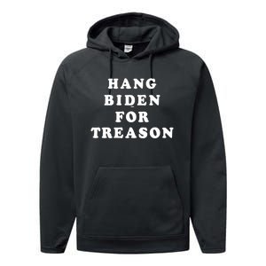 Hang Biden For Treason Performance Fleece Hoodie