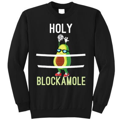 Holy Blockamole Funny Volleyball Block Avocado Sweatshirt