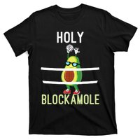 Holy Blockamole Funny Volleyball Block Avocado T-Shirt