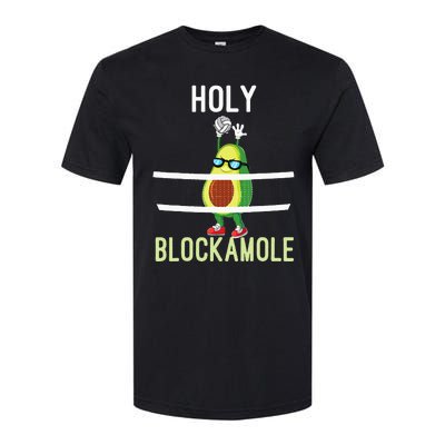 Holy Blockamole Funny Volleyball Block Avocado Softstyle CVC T-Shirt