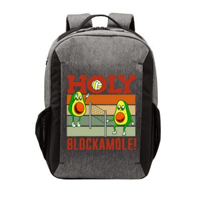 Holy Blockamole Funny Volleyball Match Block Avocado Design Vector Backpack