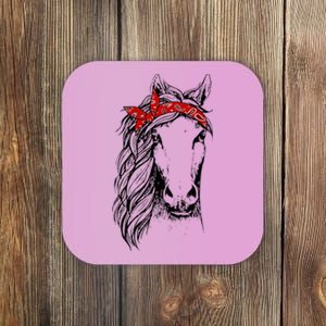 Horse Bandana For Horseback Riding Horse Lover Coaster