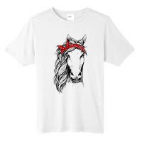 Horse Bandana For Horseback Riding Horse Lover Tall Fusion ChromaSoft Performance T-Shirt