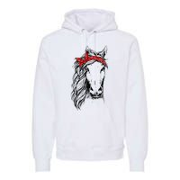 Horse Bandana For Horseback Riding Horse Lover Premium Hoodie