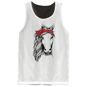 Horse Bandana For Horseback Riding Horse Lover Mesh Reversible Basketball Jersey Tank