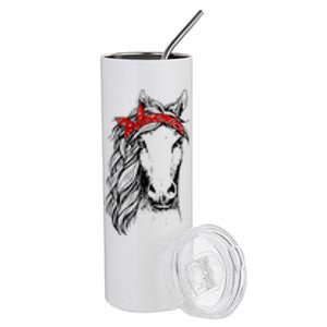 Horse Bandana For Horseback Riding Horse Lover Stainless Steel Tumbler