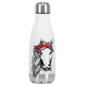 Horse Bandana For Horseback Riding Horse Lover Stainless Steel Insulated Water Bottle