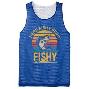 Herefishy Bass Fishing Funny Dad Gift Mesh Reversible Basketball Jersey Tank