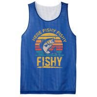 Herefishy Bass Fishing Funny Dad Gift Mesh Reversible Basketball Jersey Tank